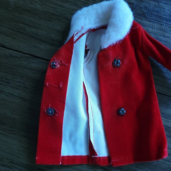 VTG 60's BARBIE Clone Red Suede Coat RARE - Picture 6 of 9
